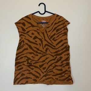 CHASER x ANTHROPOLOGIE Cedar Striped Top